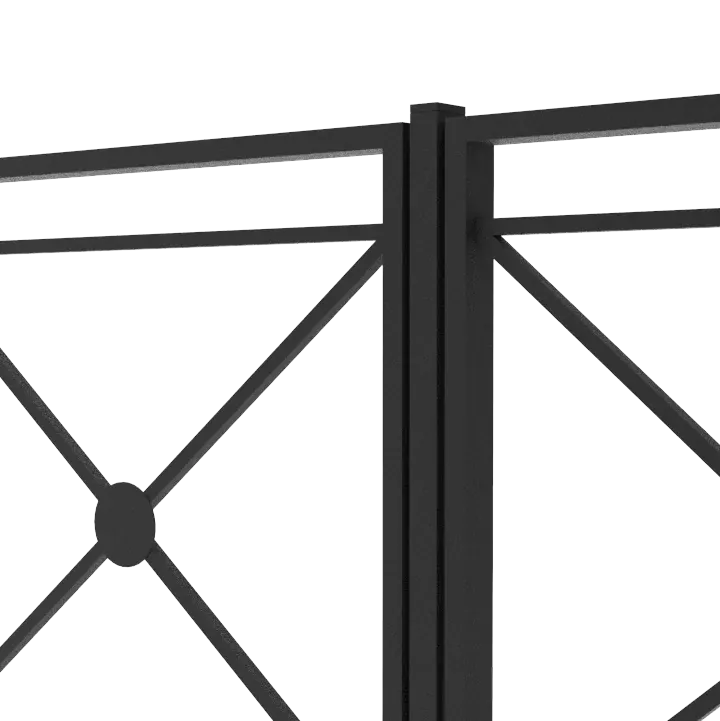 Столб для пешеходного ограждения 30х30х1.5 мм